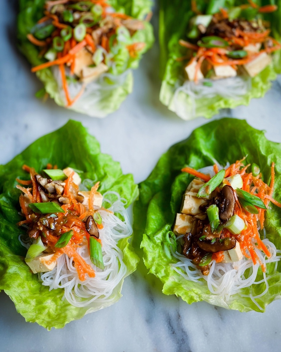 Veggie Lettuce Wraps with Peanut Sauce Recipe - Recipe Image
