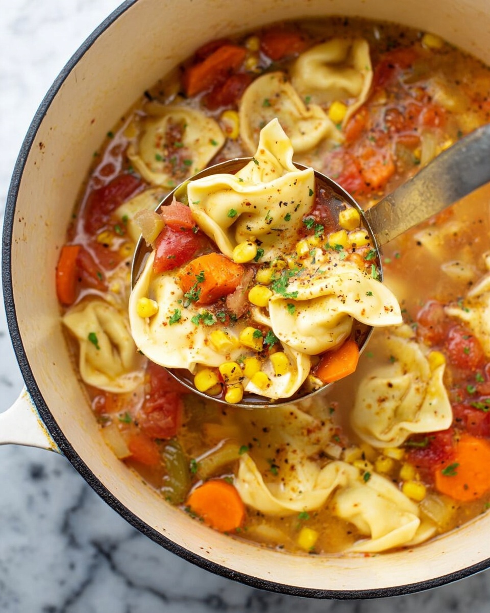Vegetarian Tortellini Soup Recipe - Recipe Image