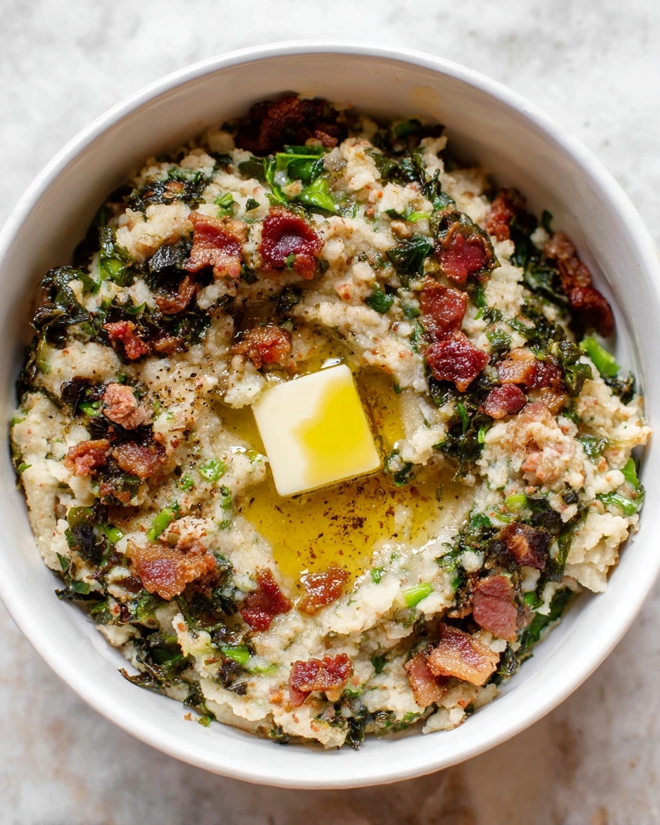 Colcannon (Irish Mashed Potatoes) with Bacon Recipe - Recipe Image