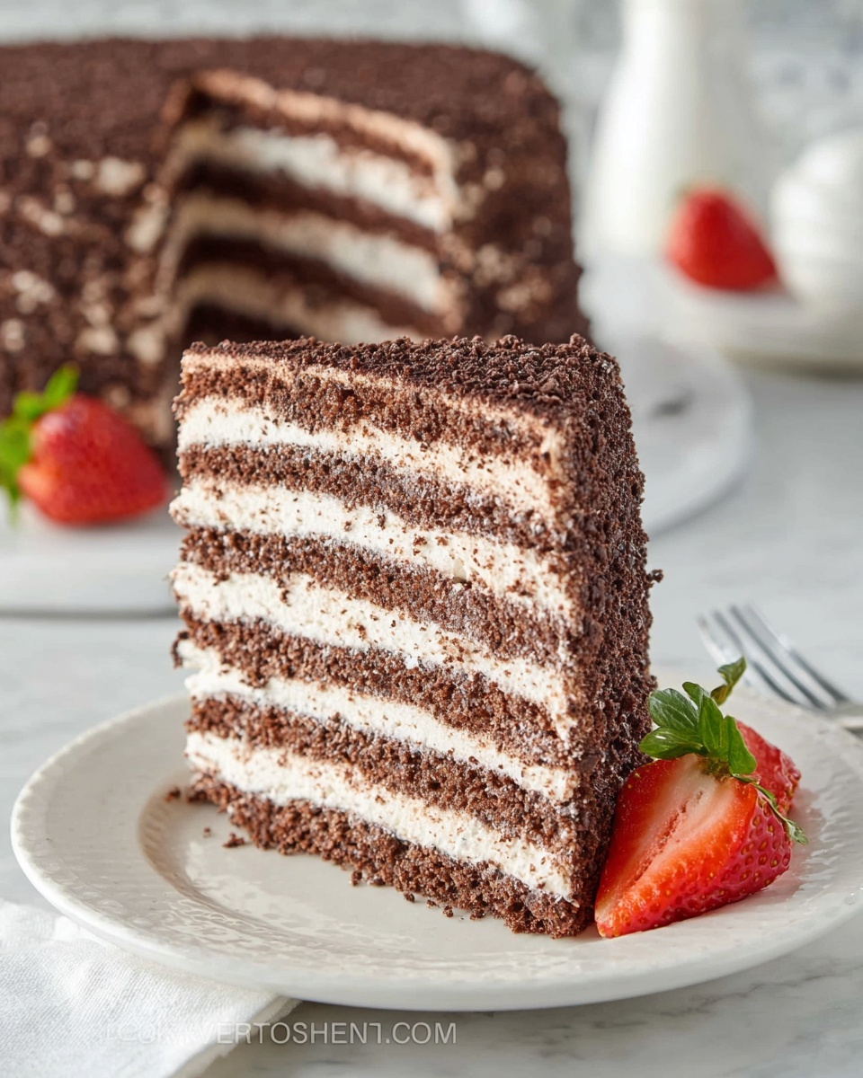 Chocolate Spartak Cake Recipe - Recipe Image