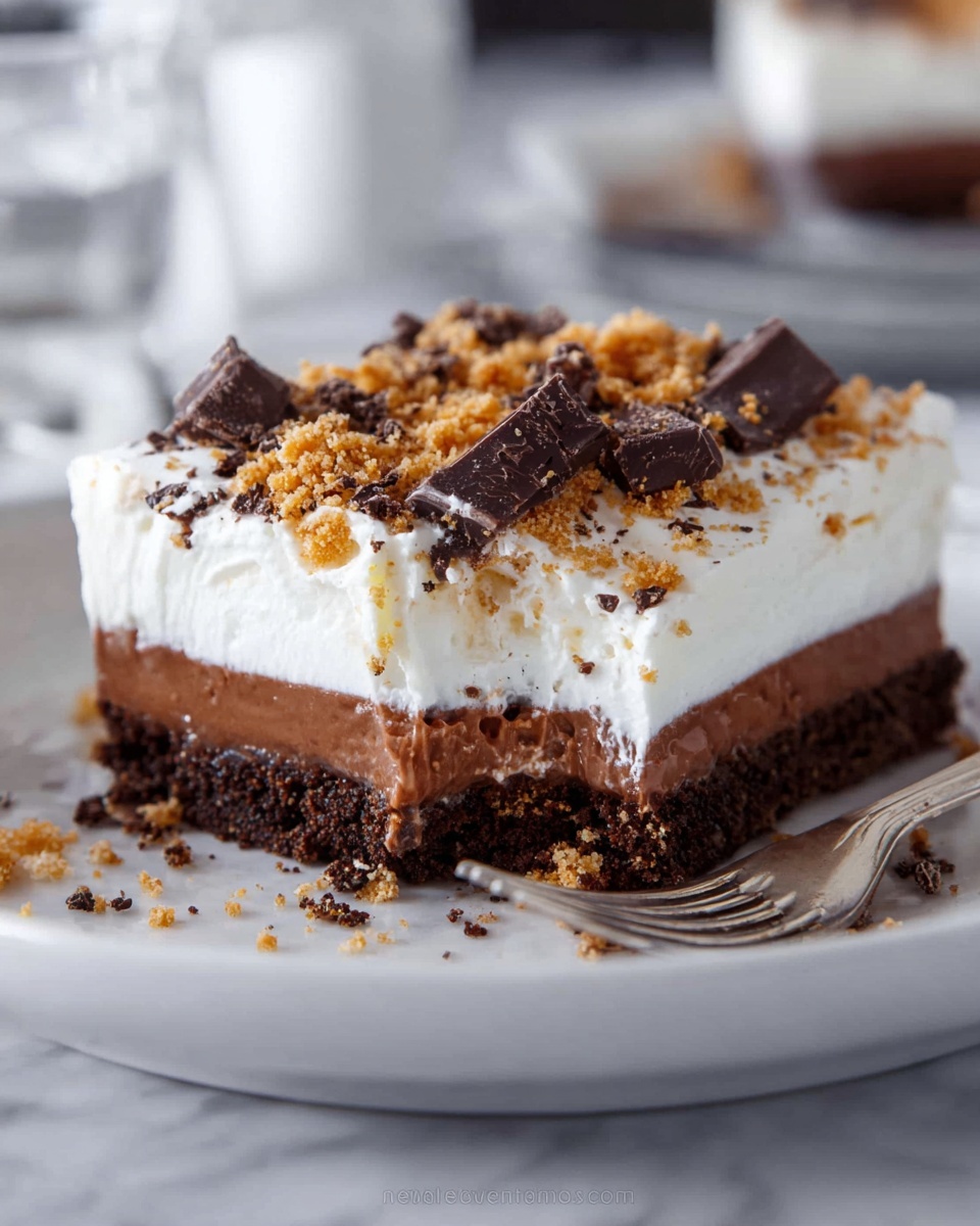 Chocolate Lasagna No-Bake Dessert Recipe - Recipe Image