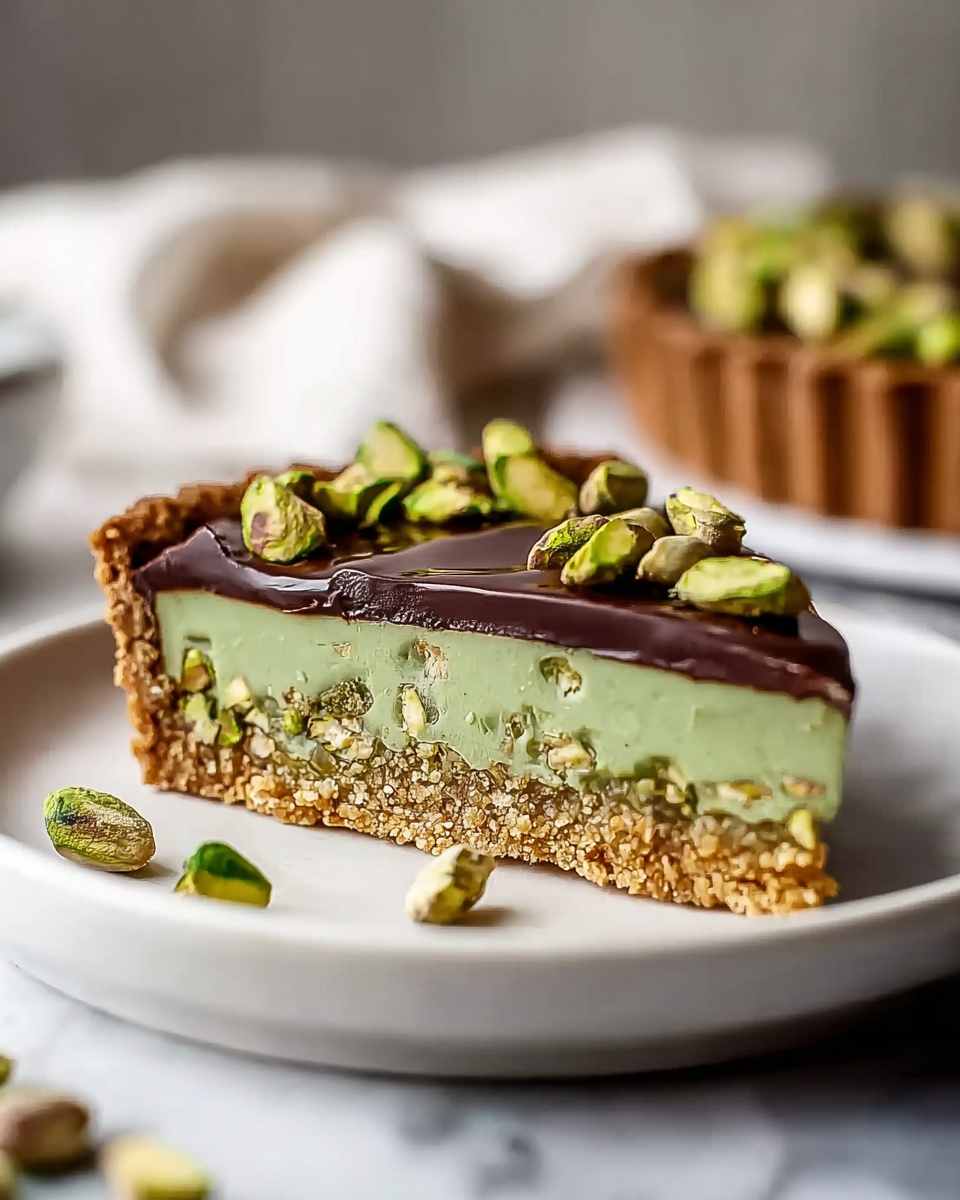 Chocolate Pistachio Tart: Rich, Elegant, and Easy to Make Recipe - Recipe Image