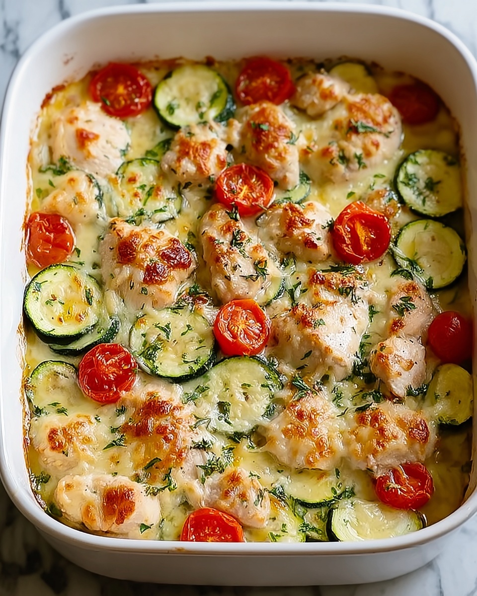 Mediterranean Chicken Zucchini Bake Recipe - Recipe Image