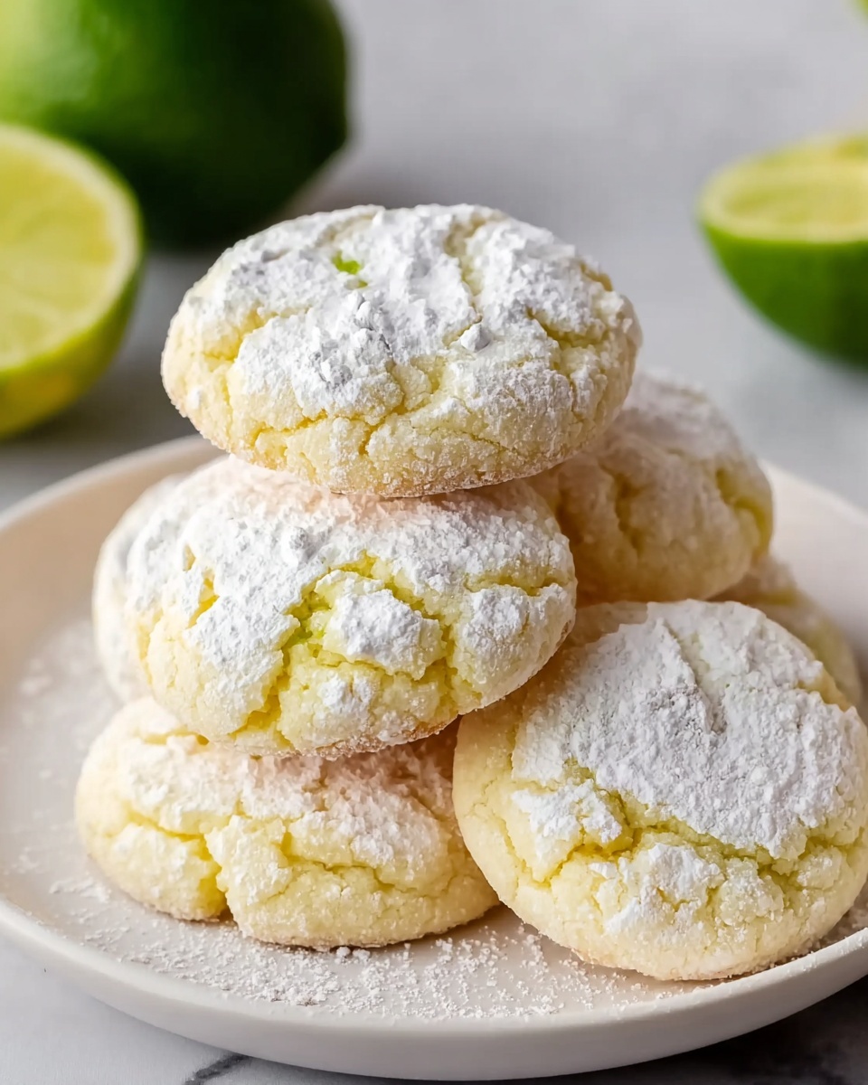Coconut Key Lime Crinkle Cookies: Zesty, Chewy & Irresistible Recipe - Recipe Image
