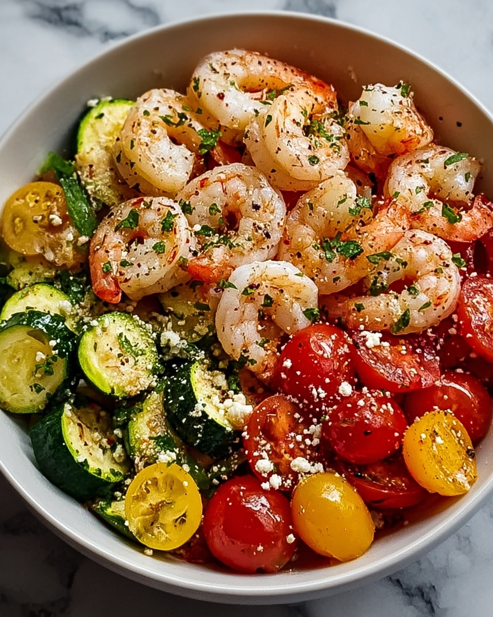 Garlic Parmesan Shrimp and Veggies Recipe: A Quick and Flavorful Meal Recipe - Recipe Image