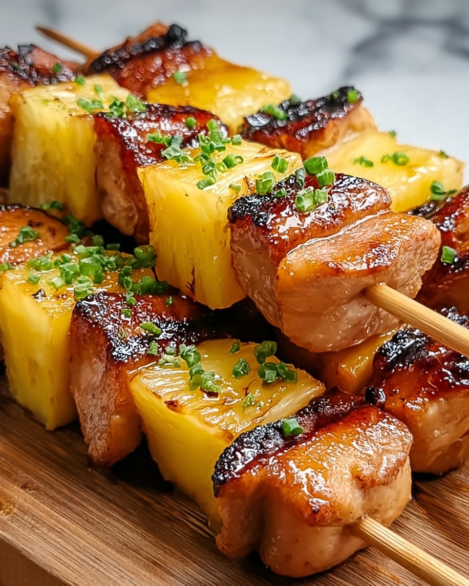 Grilled Chicken Pineapple Skewers – A Sweet and Savory Summer Delight Recipe - Recipe Image