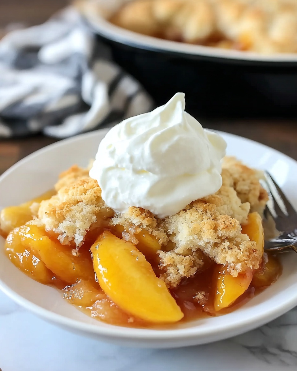 Southern Peach Cobbler – A Classic Comfort Dessert Recipe - Recipe Image