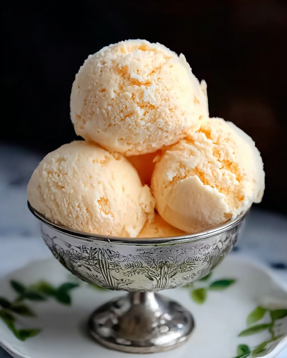 Homemade Peach Ice Cream – A Creamy, Sweet, and Refreshing Summer Treat Recipe - Recipe Image