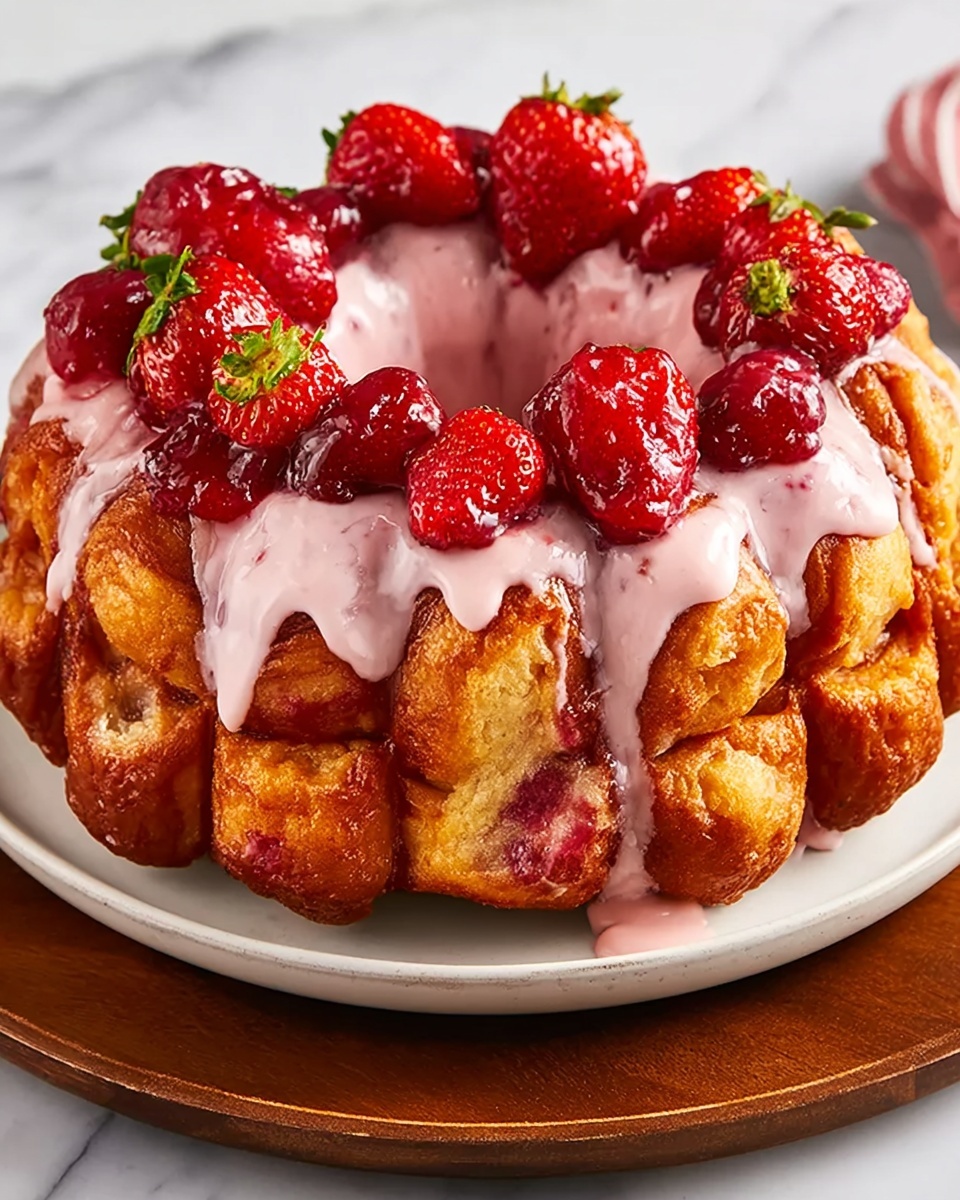 Irresistibly Sweet: Strawberry Monkey Bread Recipe - Recipe Image