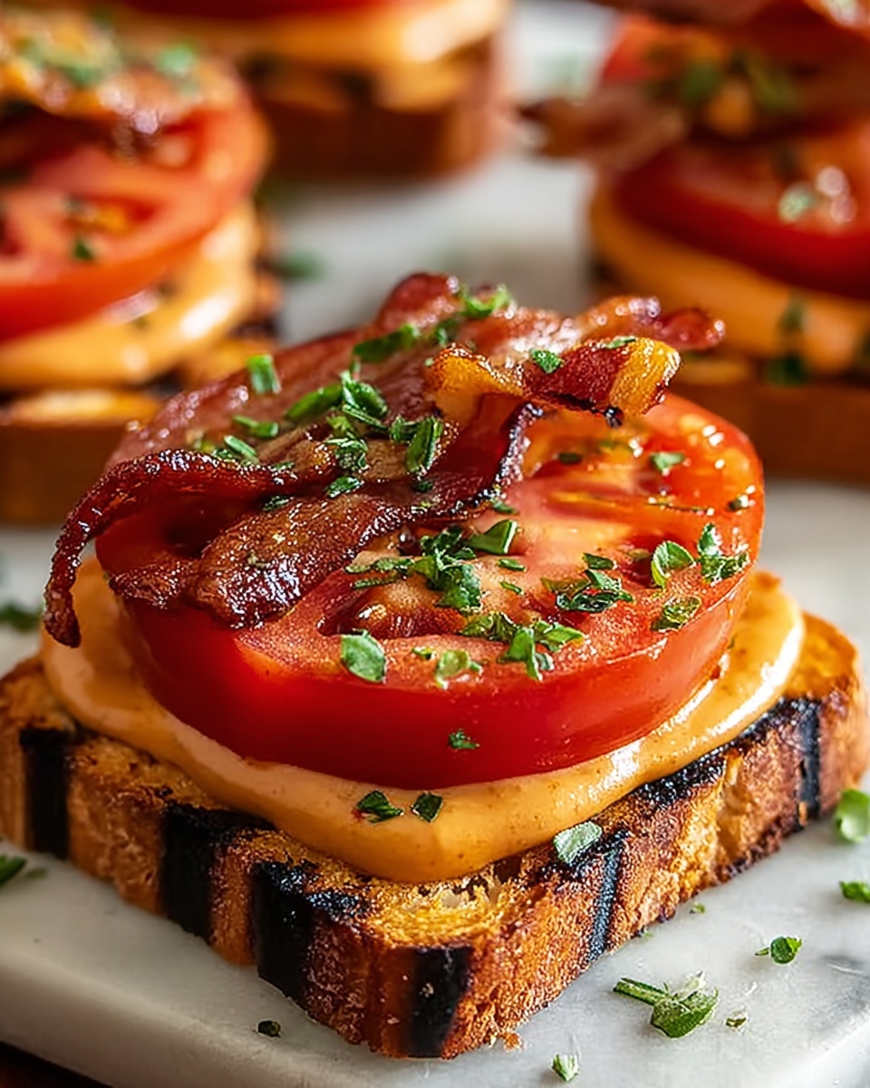 Mini Tomato Sandwiches with Bacon Mayonnaise Recipe - Recipe Image