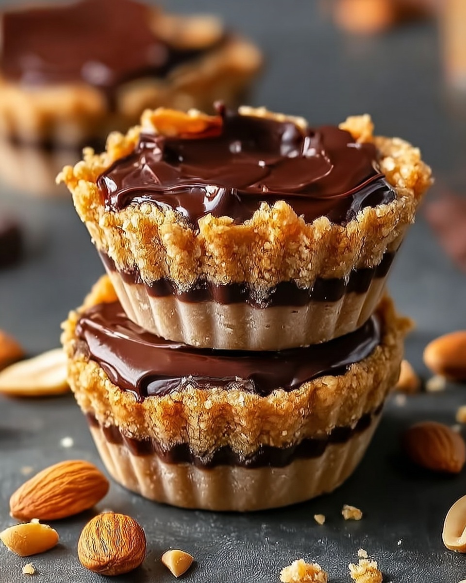 Decadent Mini Chocolate Peanut Butter Pies Recipe - Recipe Image