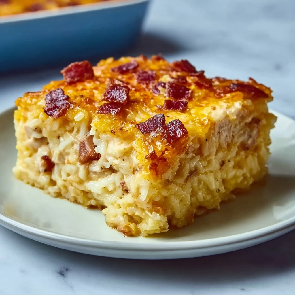 Creamy Angel Chicken Rice Casserole Recipe - Recipe Image