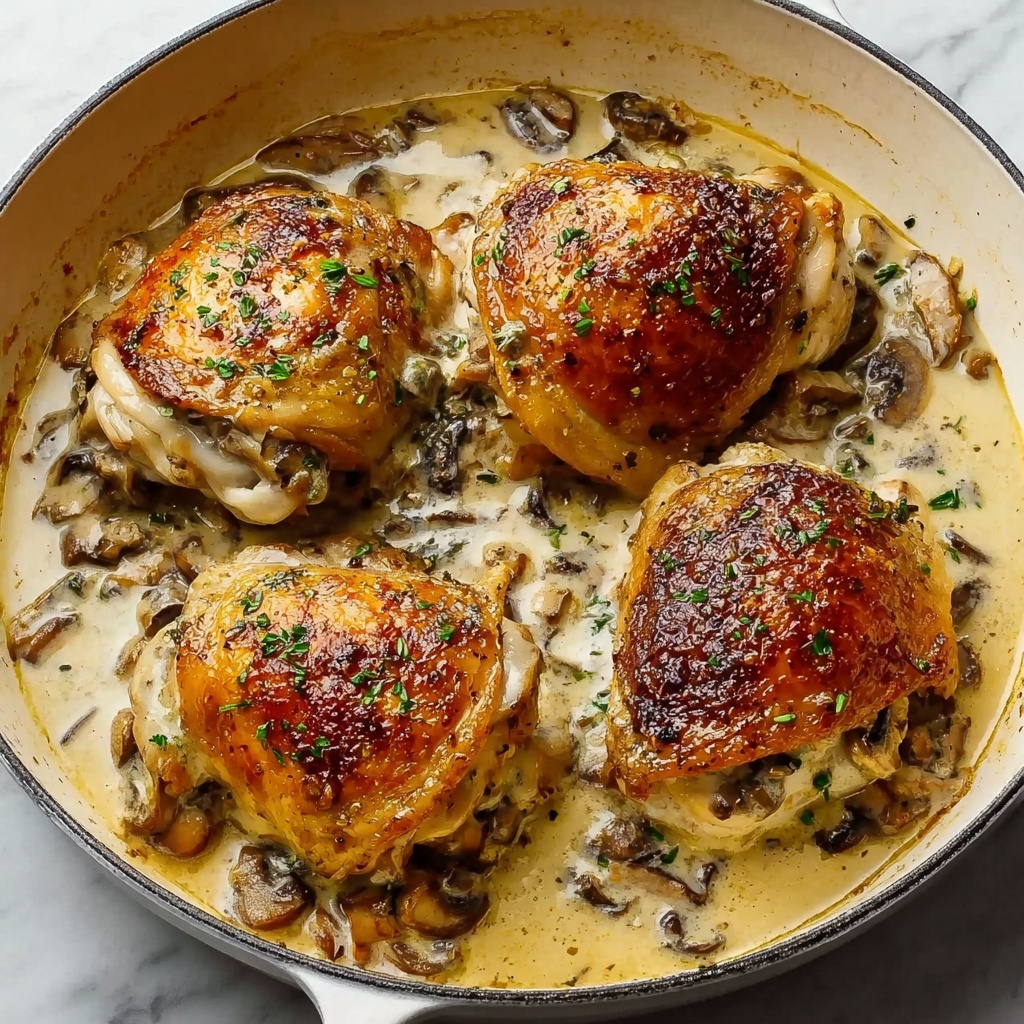 Mushroom Melt Stuffed Chicken Recipe - Recipe Image