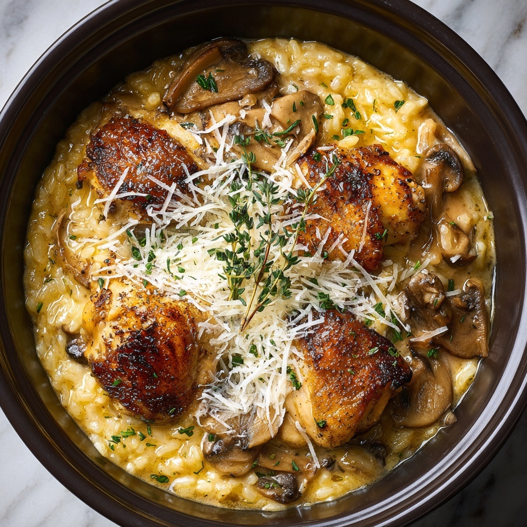 Crockpot Creamy French Onion Chicken & Orzo Recipe - Recipe Image
