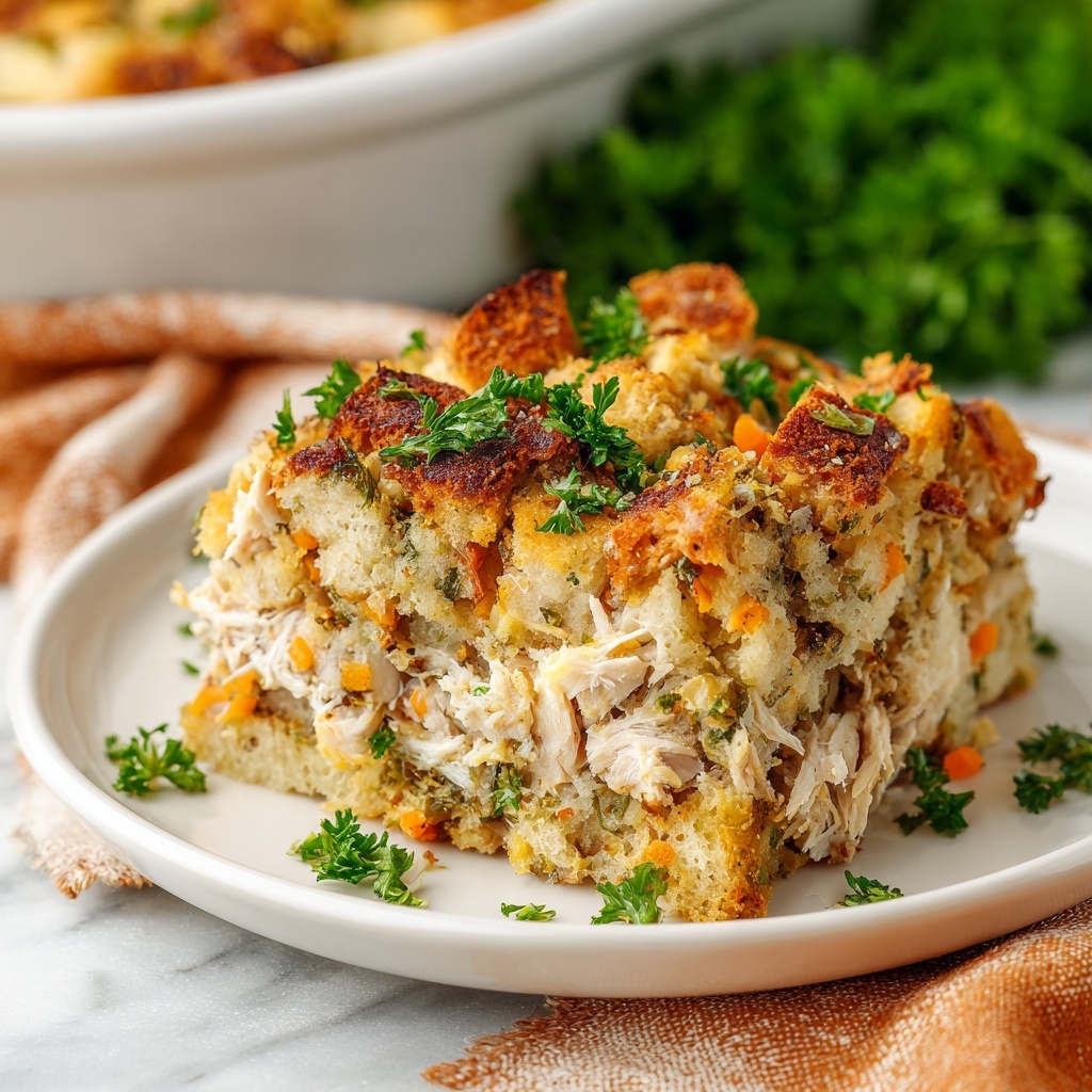 Easy & Cozy Chicken & Stuffing Casserole Recipe - Recipe Image
