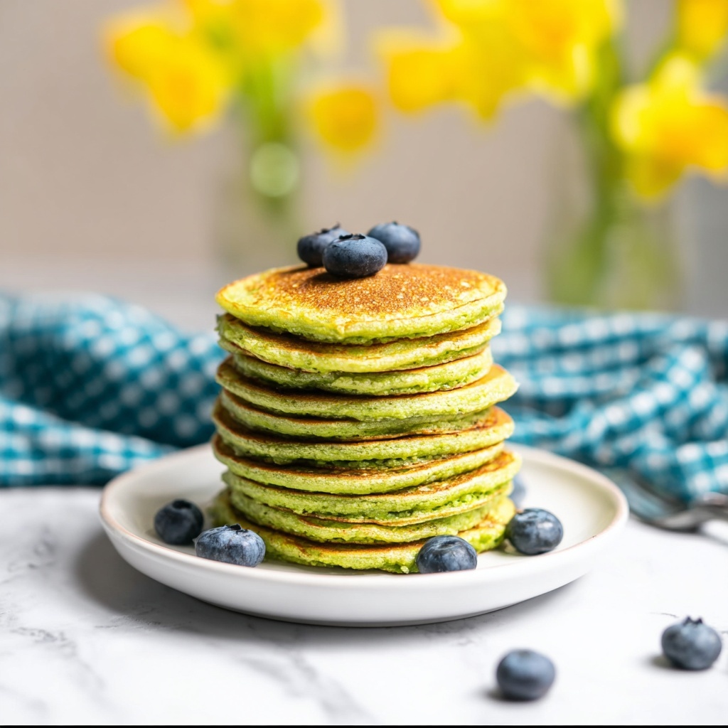 Healthy Spinach Oatmeal Pancakes Recipe - Recipe Image