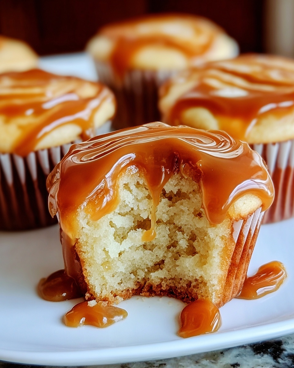 Pumpkin Cheesecake Muffins with Caramel Swirl Recipe - Recipe Image