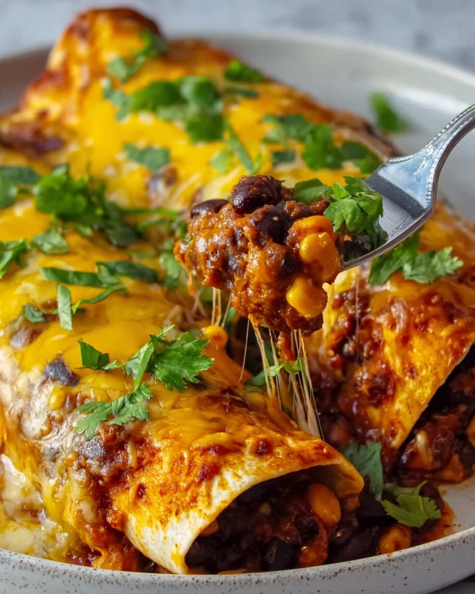 Veggie Black Bean Enchiladas Recipe - Recipe Image