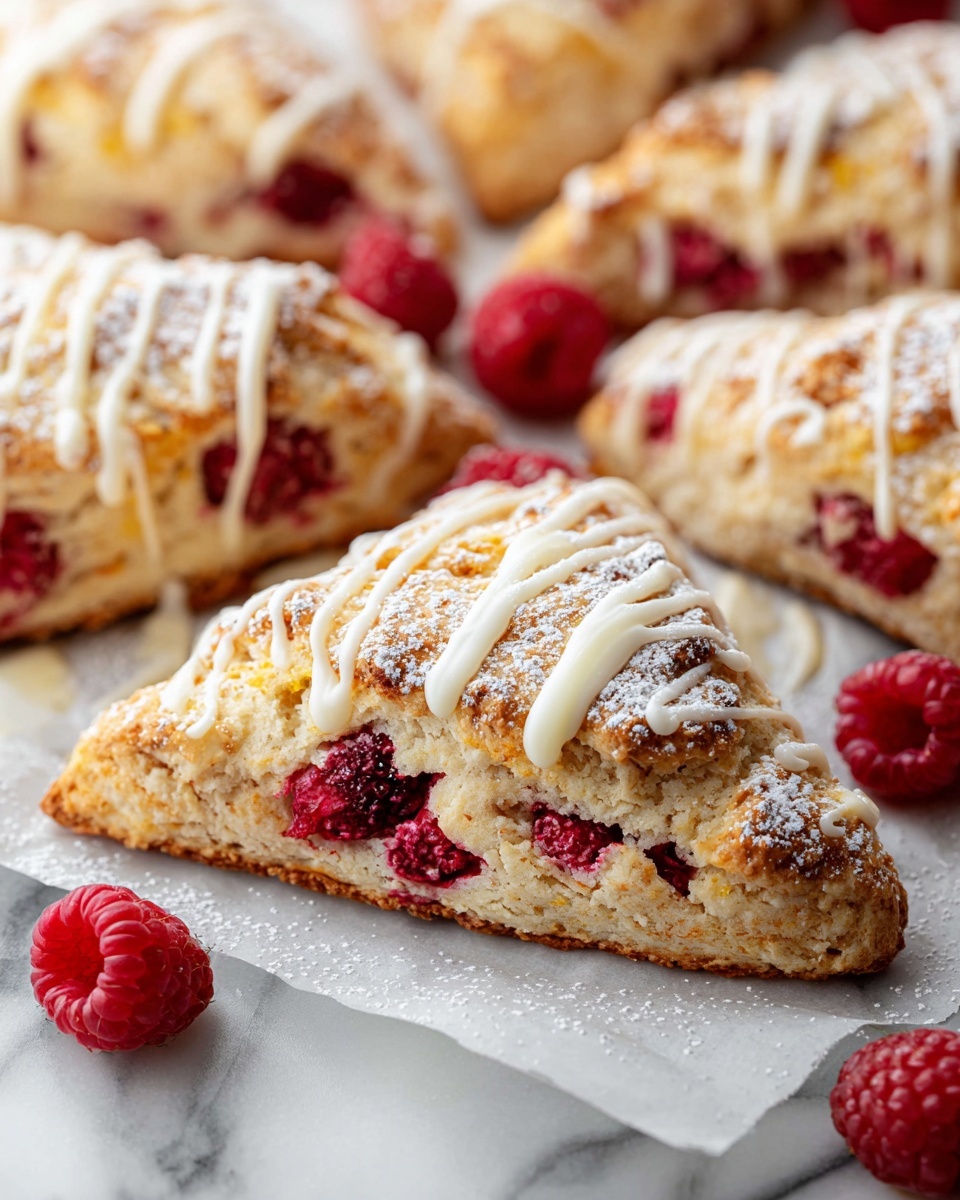 Lemon Raspberry Scones Recipe - Recipe Image