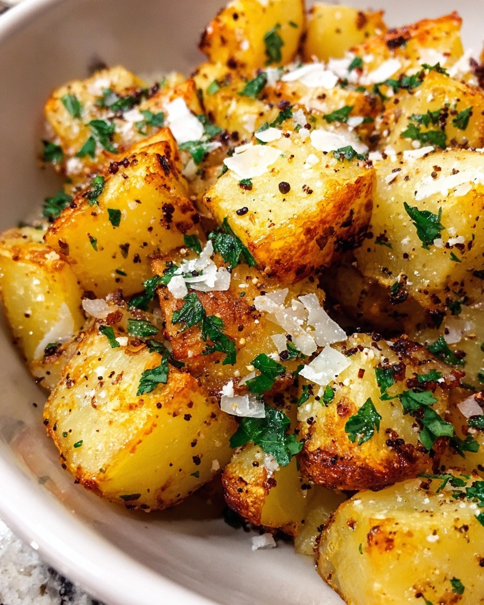 Parmesan Garlic Roasted Potatoes Recipe - Recipe Image