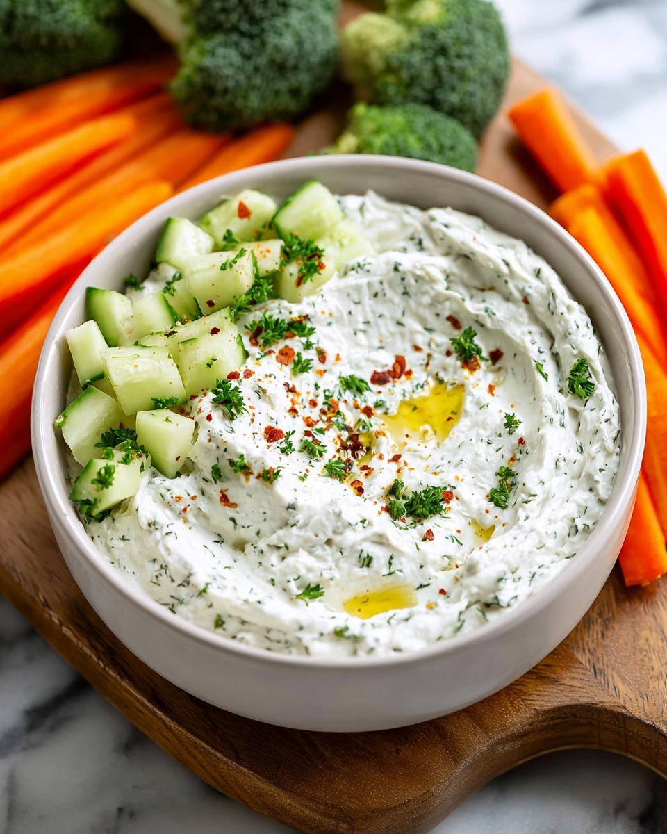 Creamy Cottage Cheese Dip with Fresh Herbs Recipe - Recipe Image