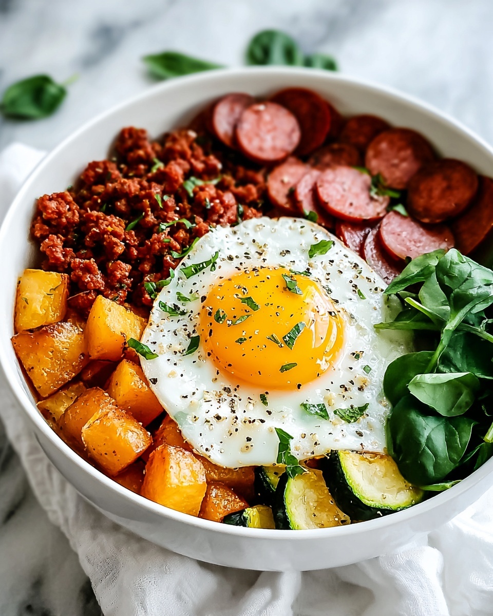 Chorizo and Sweet Potato Breakfast Bowls Recipe - Recipe Image