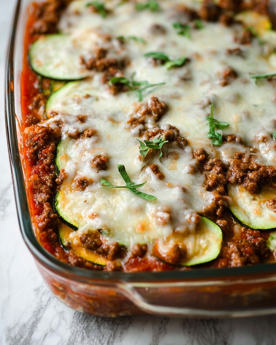 Ground Beef and Zucchini Casserole Recipe - Recipe Image