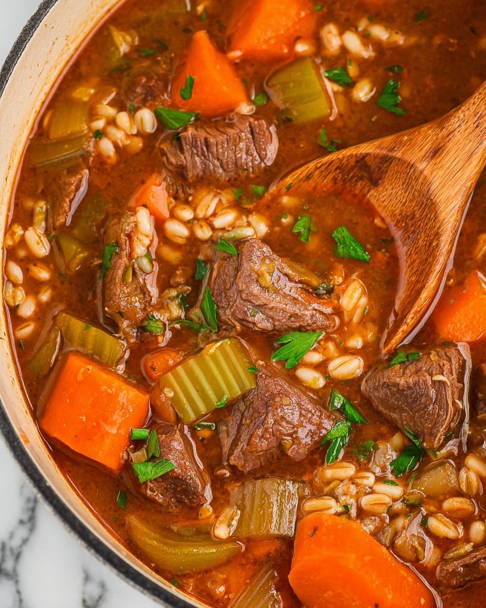 Hearty Beef Barley Soup Recipe - Recipe Image