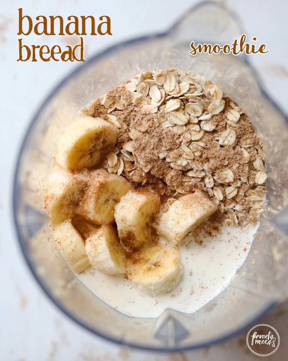 Healthy Banana Bread Smoothie Recipe - Recipe Image