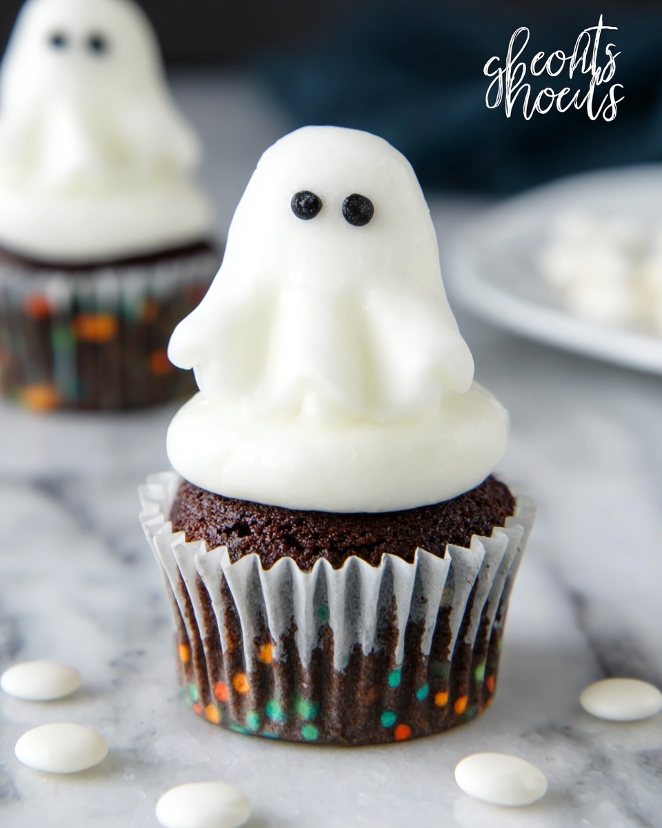 Halloween Ghost Cupcakes Recipe - Recipe Image