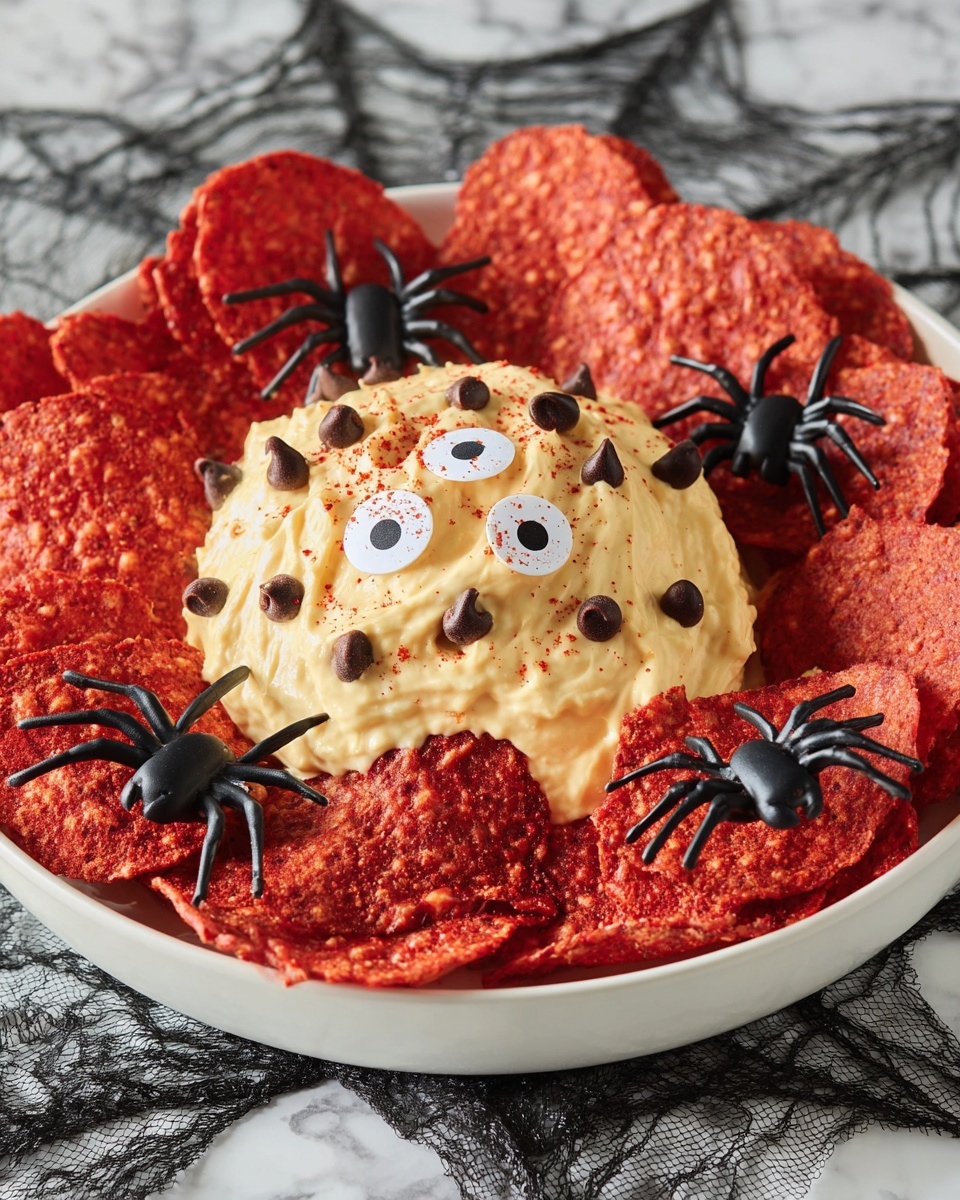 Halloween Spooky Cannoli Dip with Lace Cookies Recipe - Recipe Image