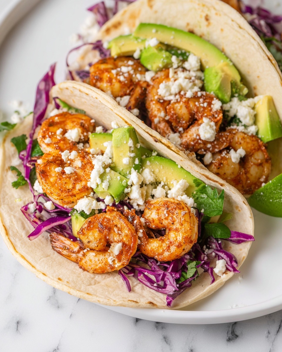 Baja Shrimp Tacos with Cilantro Slaw Recipe - Recipe Image