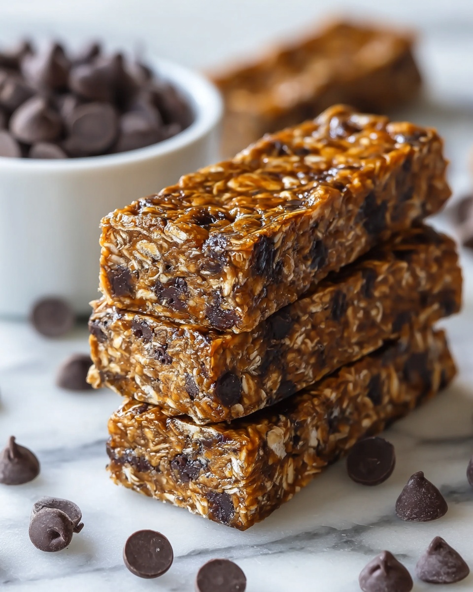 Easy Homemade Chocolate Chip Granola Bars Recipe - Recipe Image