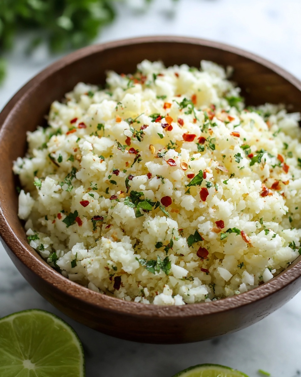Quick Cilantro Lime Cauliflower Rice Bowl Recipe - Recipe Image