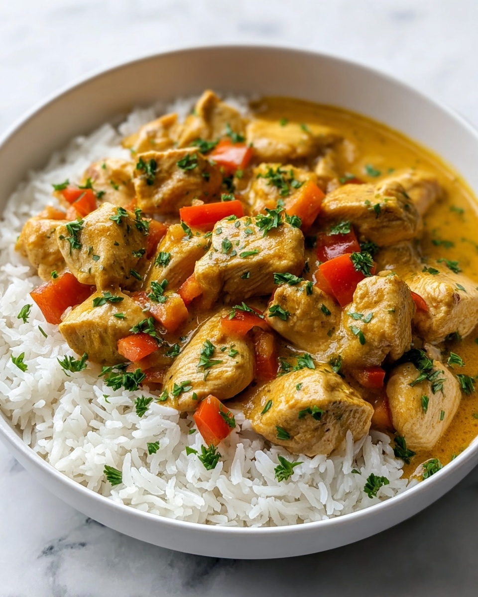 Easy Coconut Curry Chicken Over Rice for a Cozy Weeknight Dinner Recipe - Recipe Image