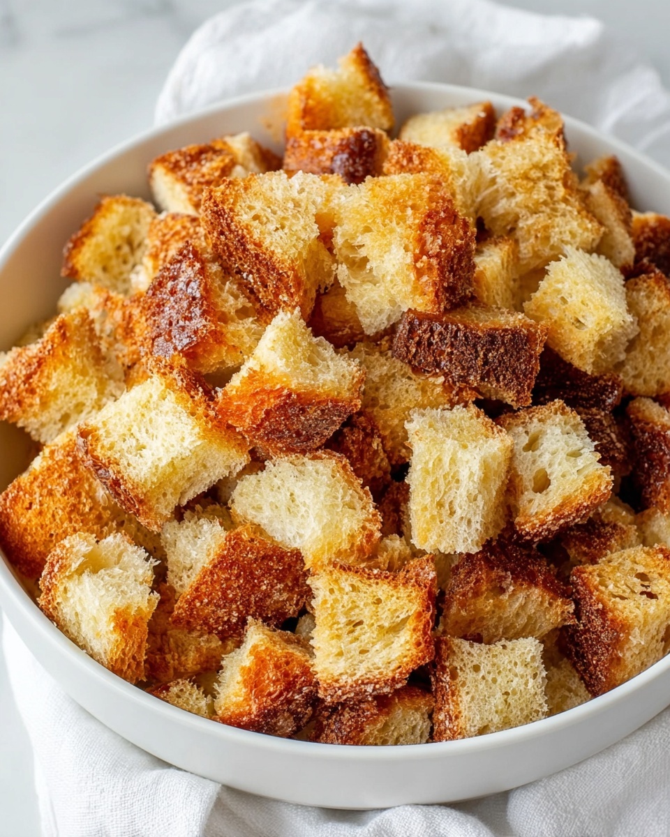 Homemade Sourdough Croutons for Salads and Soups Recipe - Recipe Image