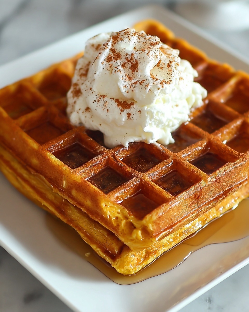 Homemade Pumpkin Waffles Recipe - Recipe Image