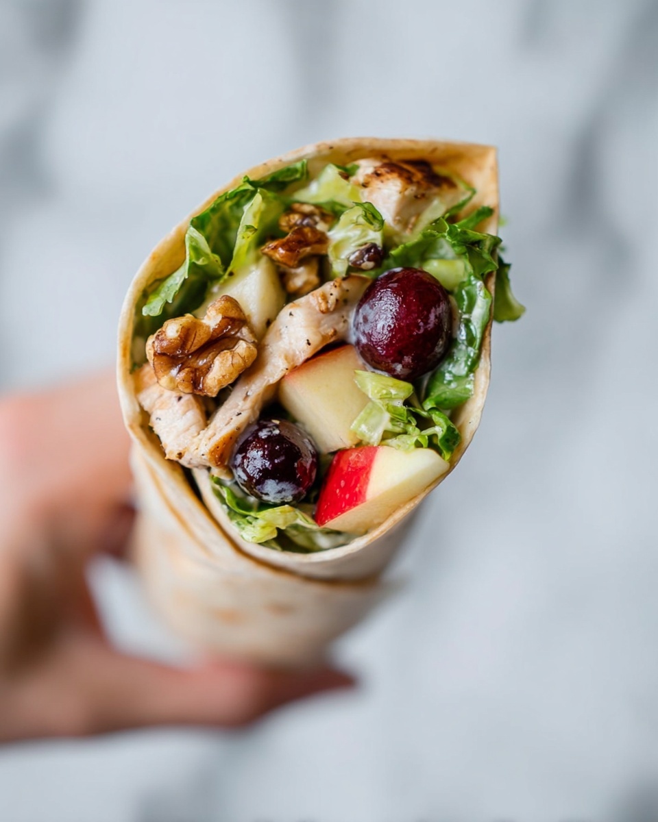 Waldorf Chicken Salad Wraps Recipe - Recipe Image