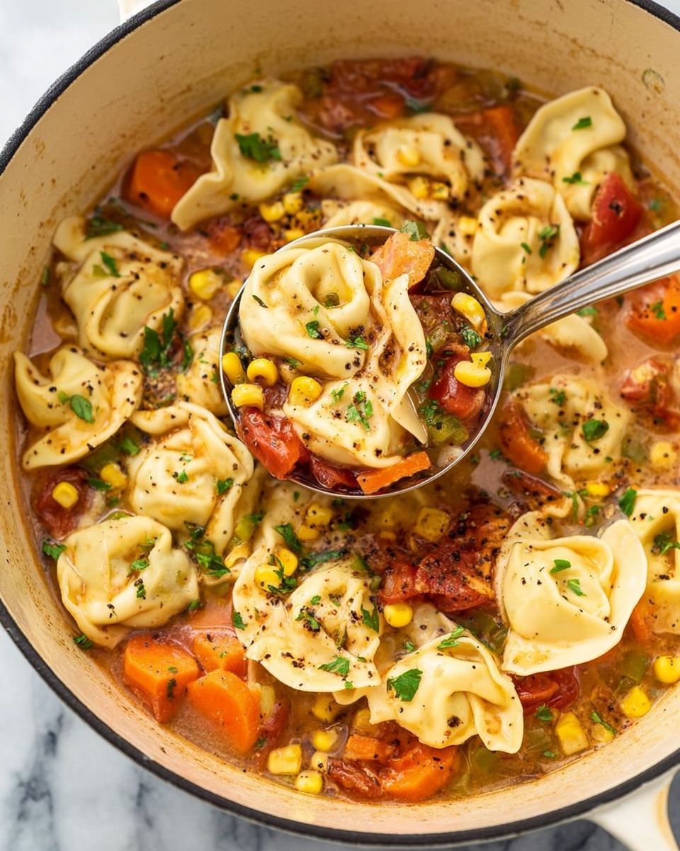 Vegetarian Tortellini Soup Recipe - Recipe Image