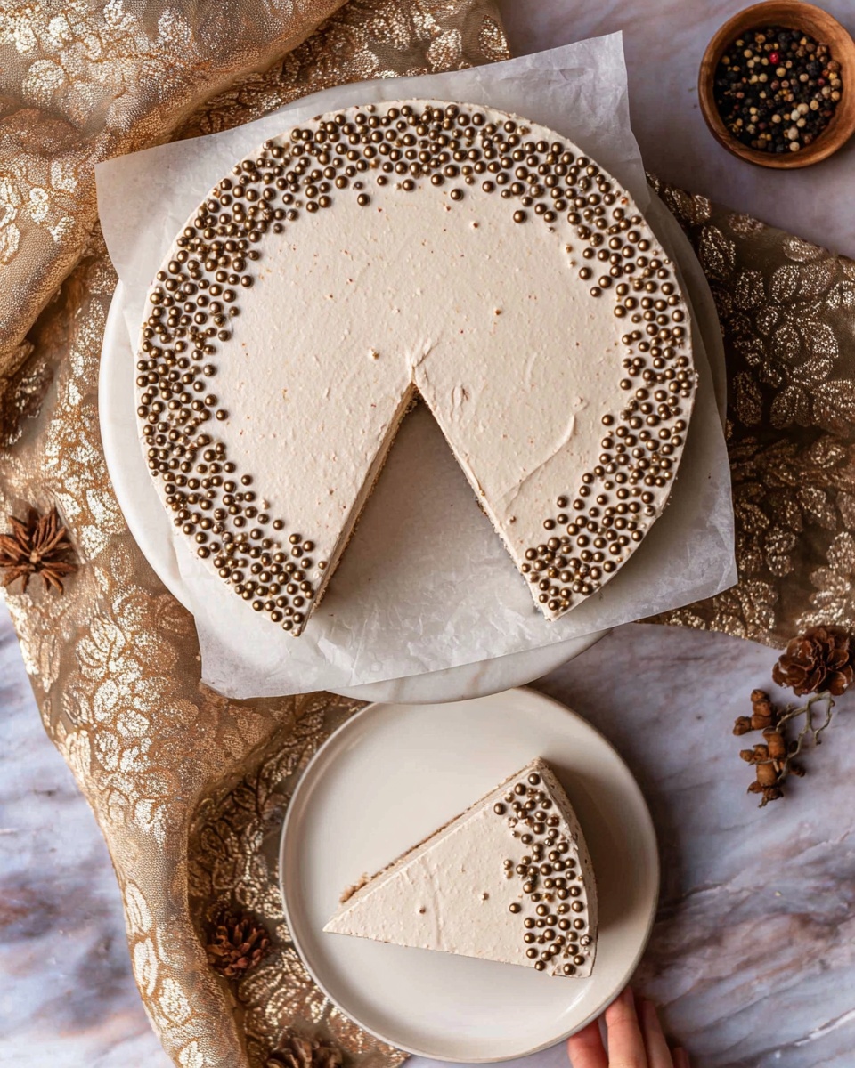 Easy No Bake Gingerbread Cheesecake Recipe - Recipe Image