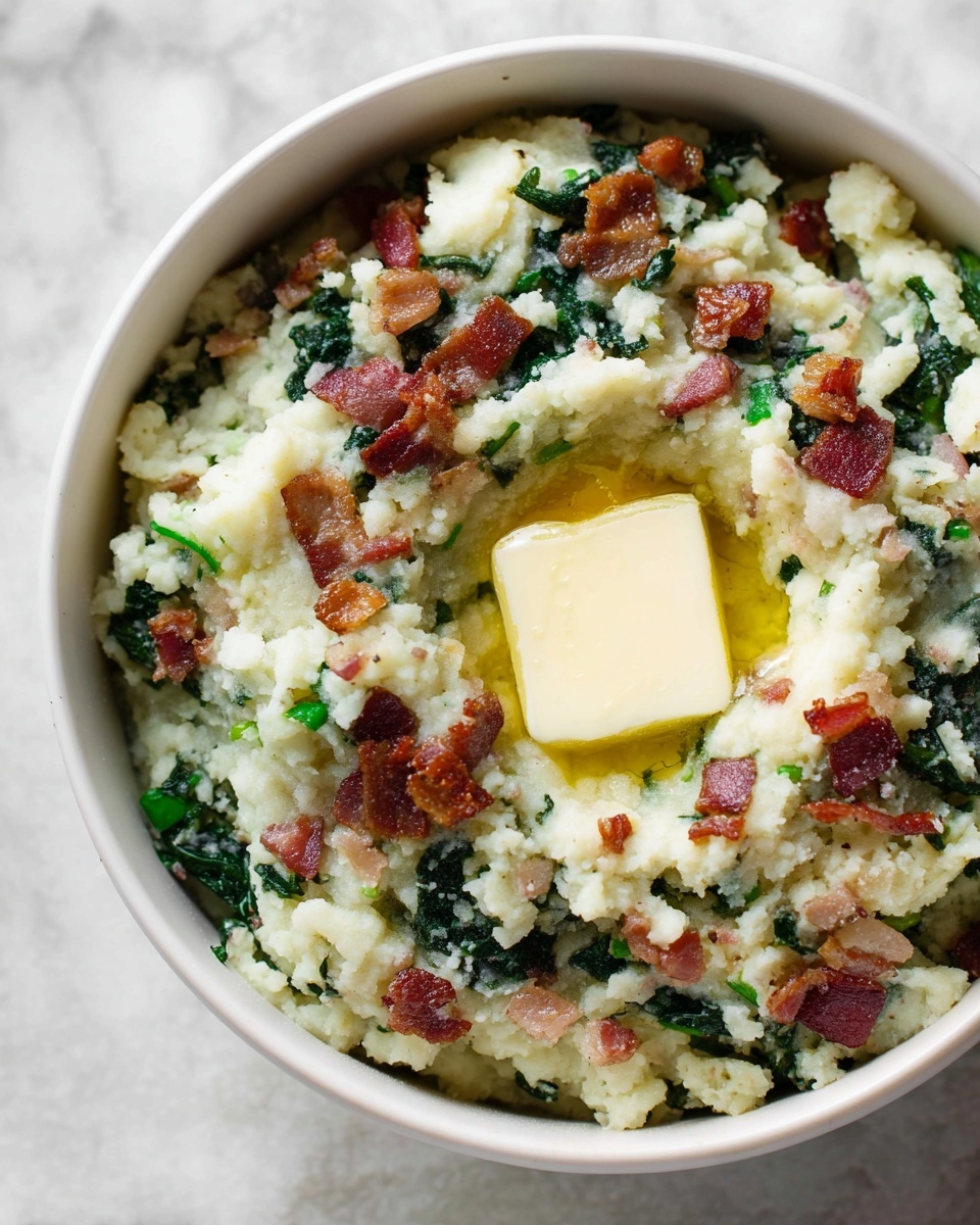 Colcannon (Irish Mashed Potatoes) with Bacon Recipe - Recipe Image