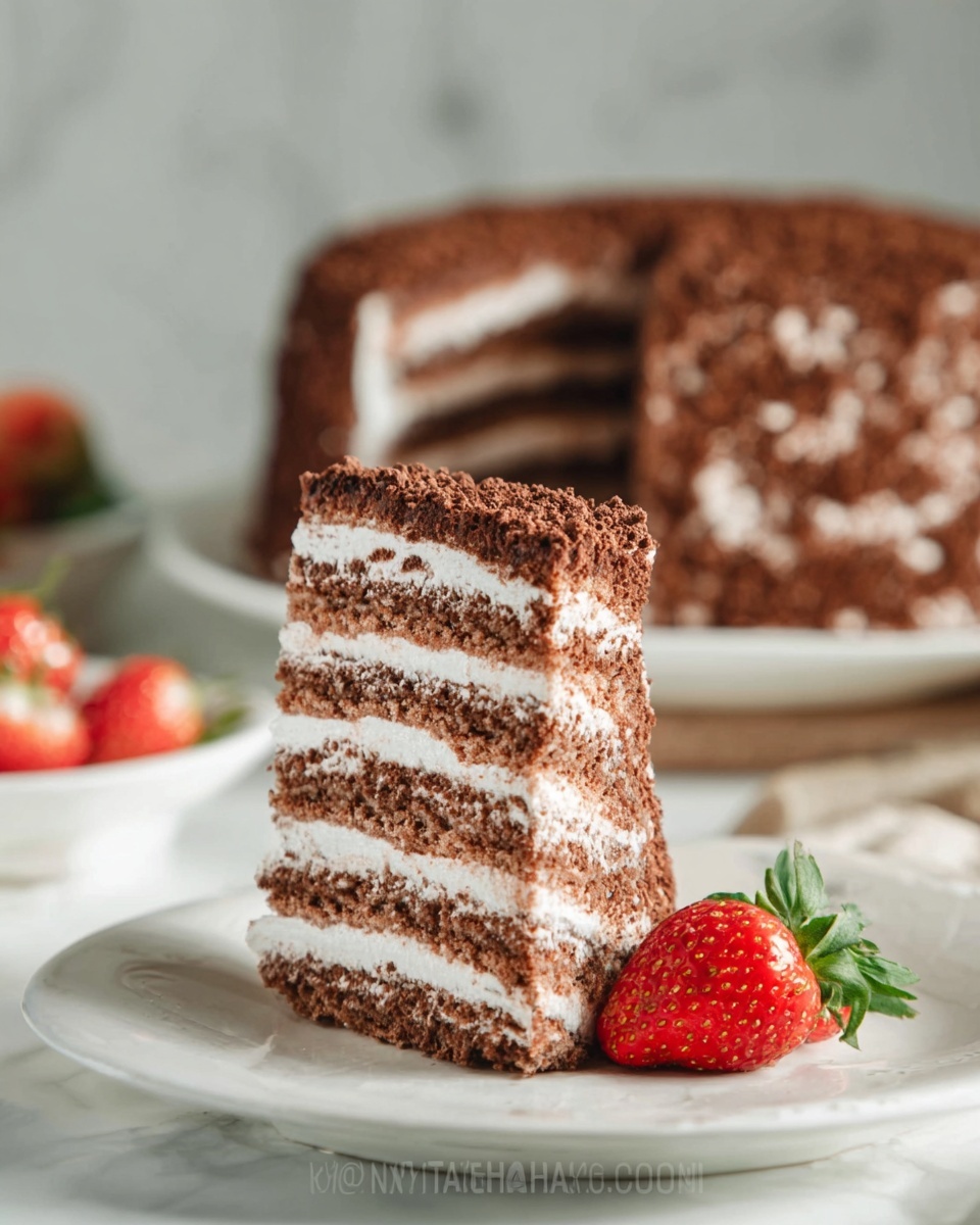 Chocolate Spartak Cake Recipe - Recipe Image