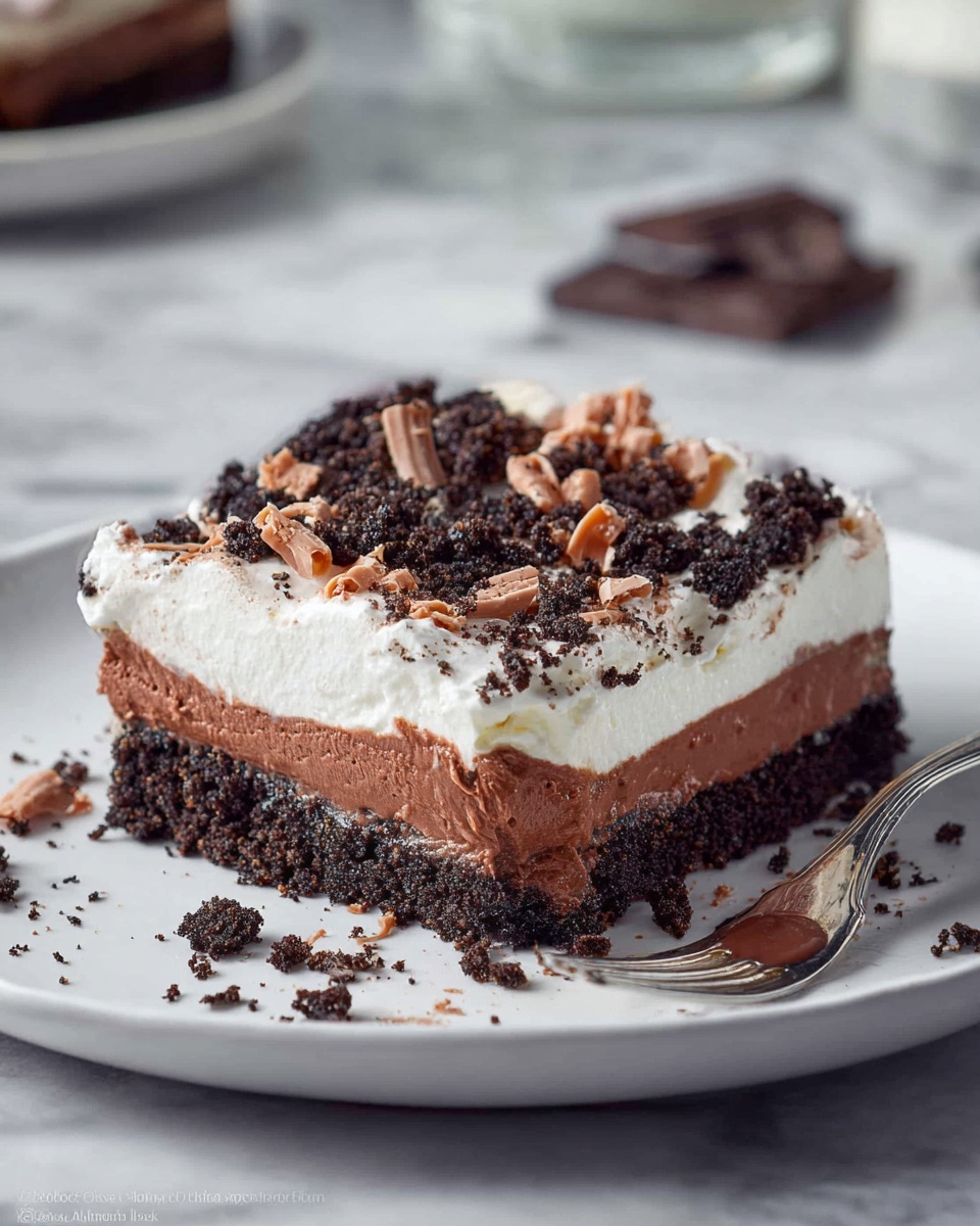 Chocolate Lasagna No-Bake Dessert Recipe - Recipe Image