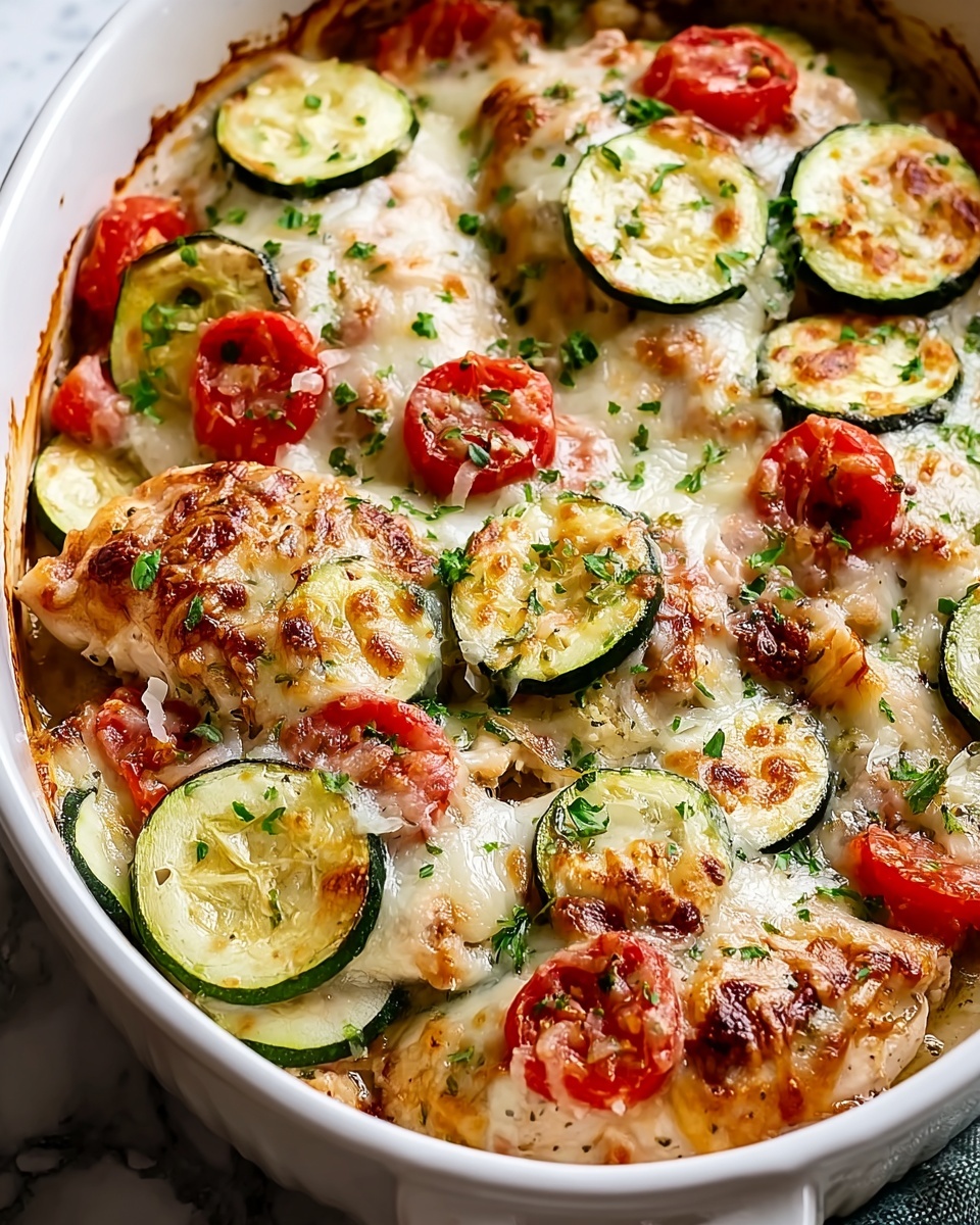 Mediterranean Chicken Zucchini Bake Recipe - Recipe Image