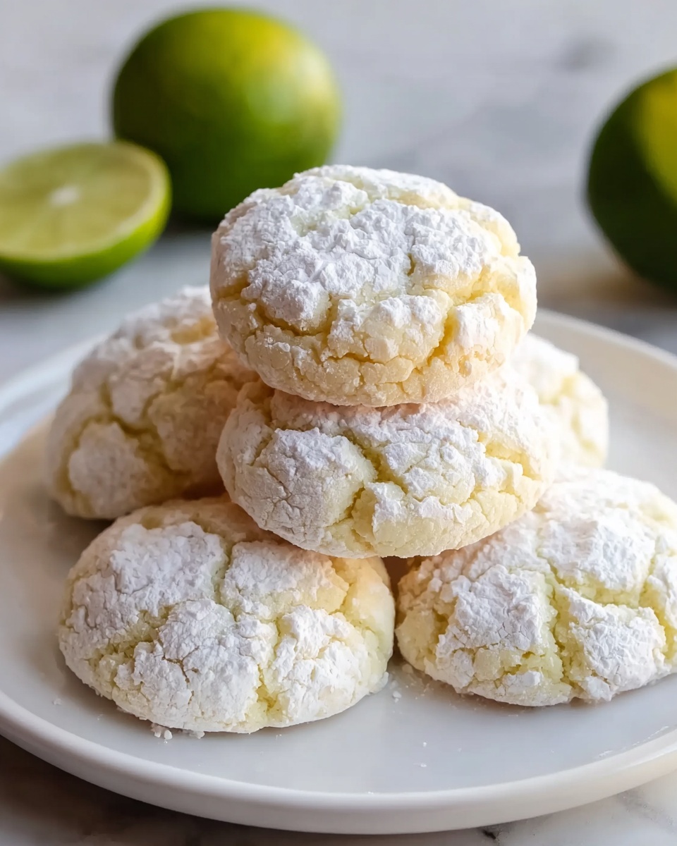 Coconut Key Lime Crinkle Cookies: Zesty, Chewy & Irresistible Recipe - Recipe Image
