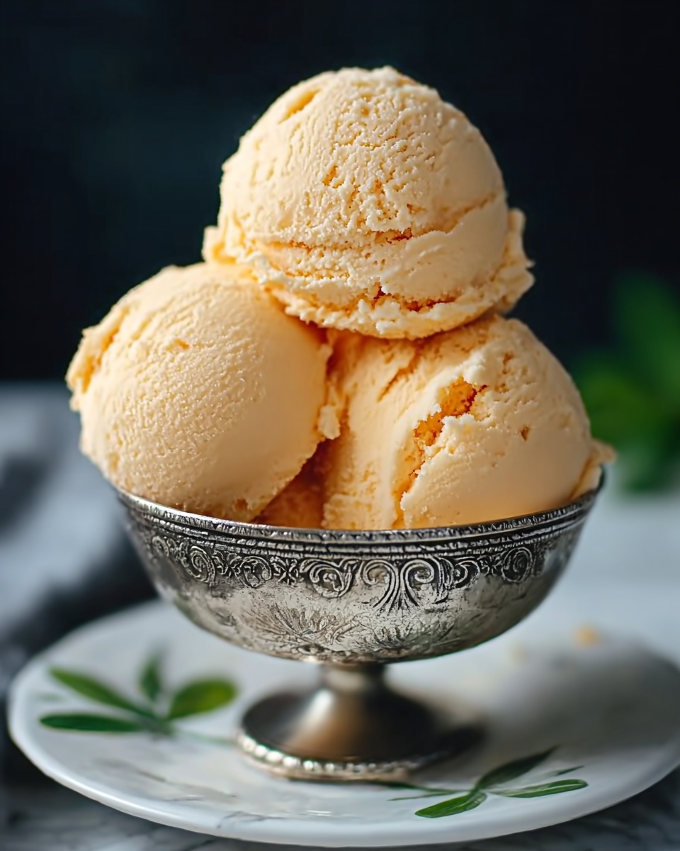Homemade Peach Ice Cream – A Creamy, Sweet, and Refreshing Summer Treat Recipe - Recipe Image