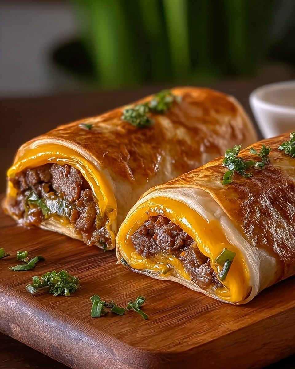 Easy Garlic Butter Beef Cheeseburger Rollups Recipe - Recipe Image