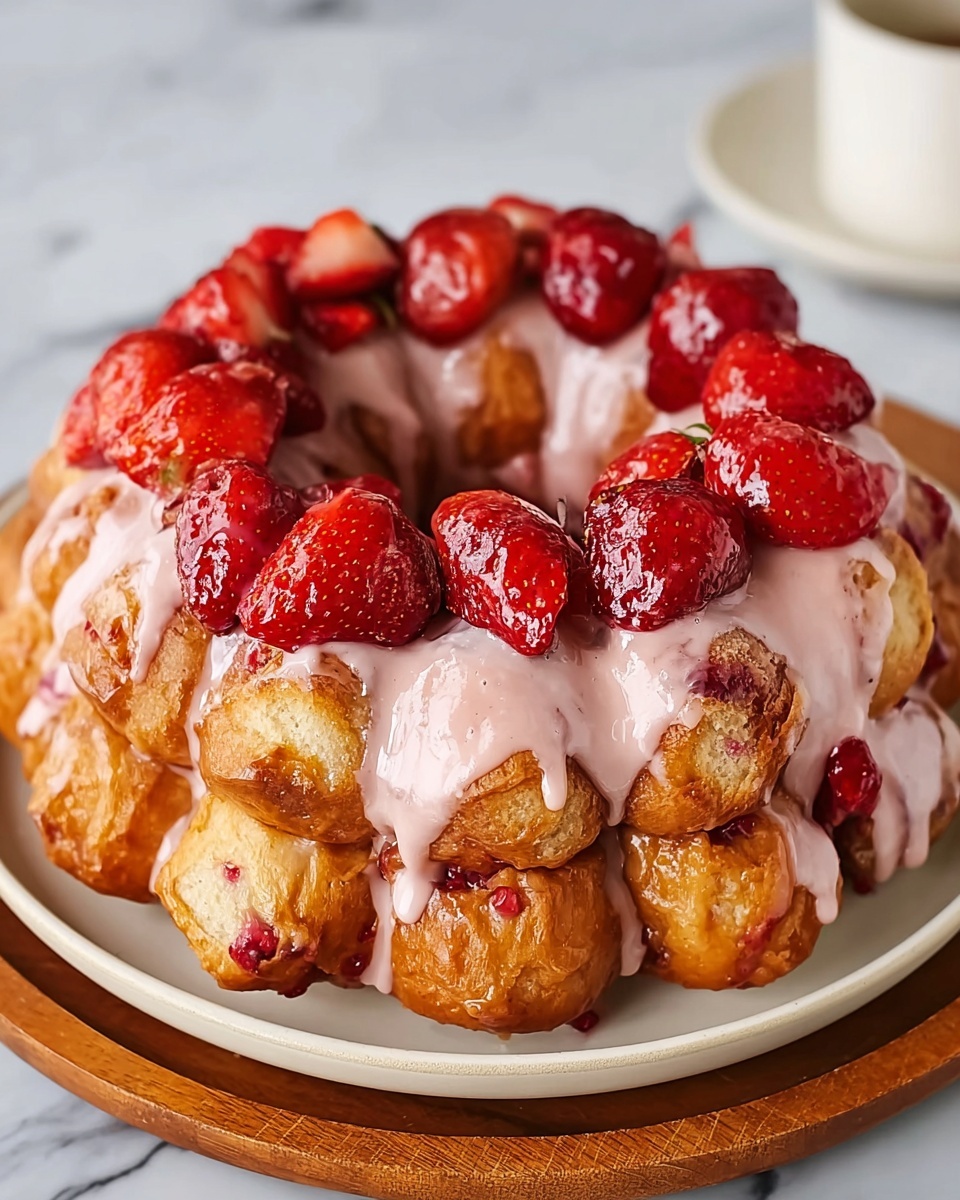 Irresistibly Sweet: Strawberry Monkey Bread Recipe - Recipe Image