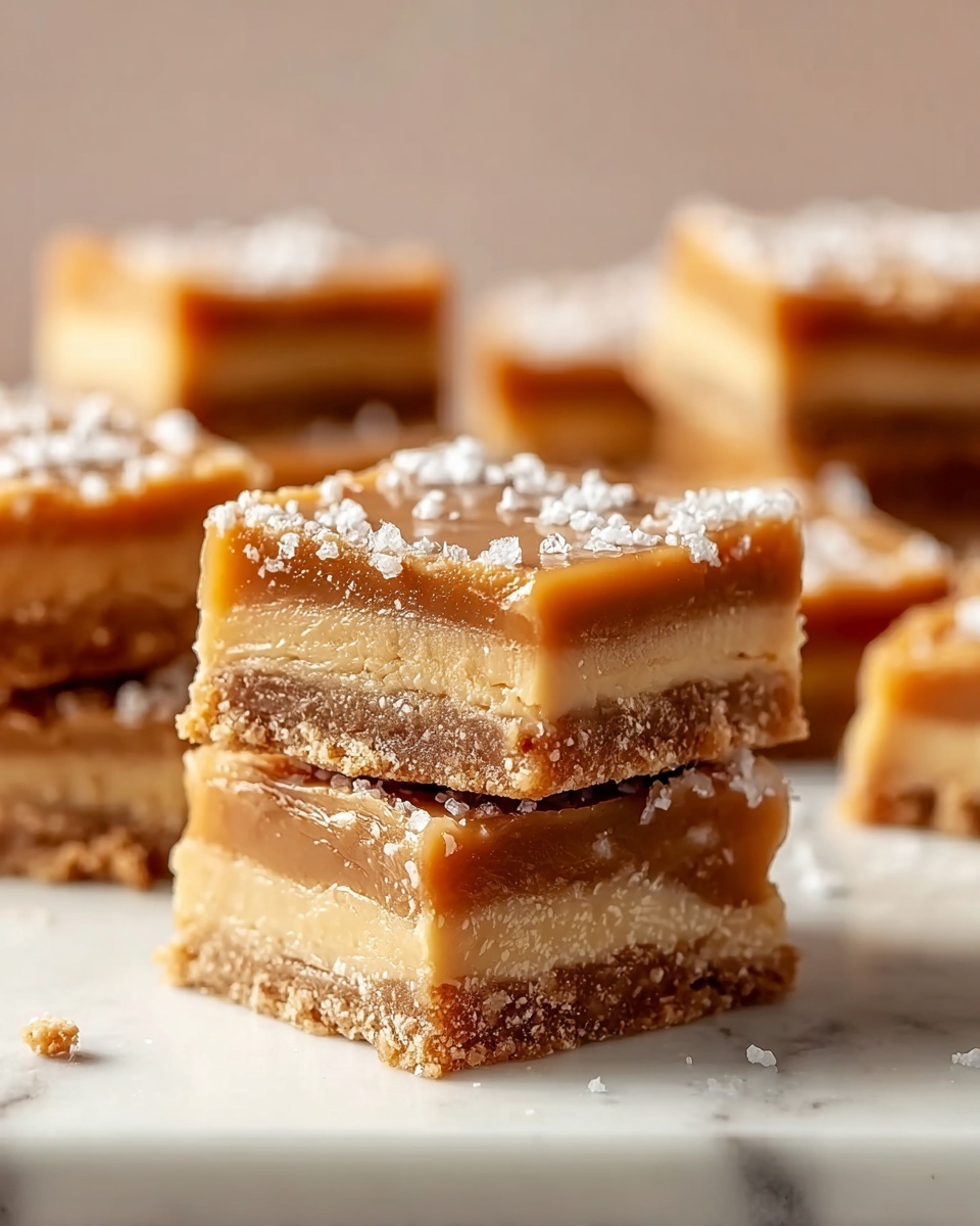 Decadent Salted Caramel Butter Bars Recipe - Recipe Image