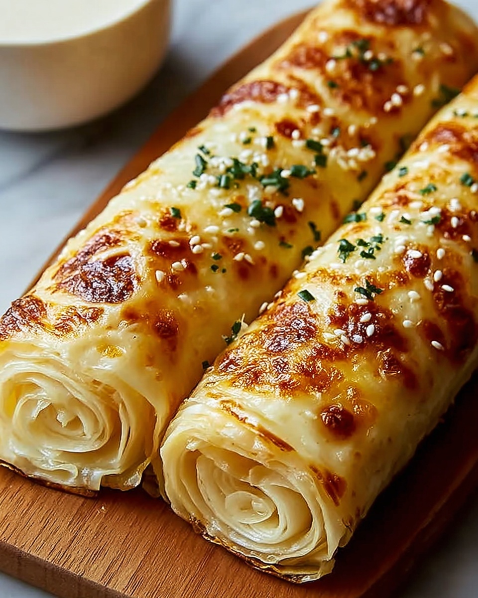 Cheesy Garlic Butter Rollups Recipe - Recipe Image